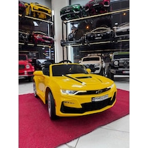 Poyraz Akülü Lisanslı Chevrolet Akülü Araba 12v Özel Plaka Sarı