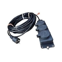3'lü Grup Priz 3x2,5 Mm Cca Ttr Siyah Renk Topraklı Kauçuk Seyyar Elektrik Kablosu 20 Metre 20 Metre 0