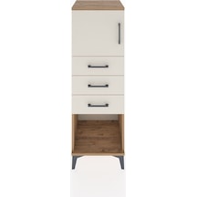 Hyperion Dolap Tek Raflı 3 Çekmeceli Tek Kapaklı 44x44x134 Çam-aytaşı Atlas Çam