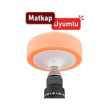 Bondit Turuncu Oto Pasta Cila Parlatma Polisaj Süngeri 150mm + Matkap Aparatı