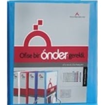 Önder Sunum Klasörü Firma Klasörü 2 Halkalı 30 Mm A4 Mavi