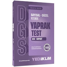 Yediiklim Yayınları 2027 Dgs Sayısal Sözel Yetenek Çek Kopart Yaprak Test