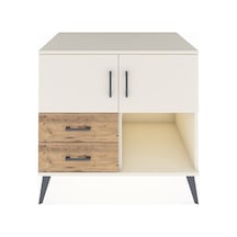Kronos Şifonyer 2 Raflı 2 Çekmeceli 2 Kapaklı 88x59x80 Aytaşı-aytaşı/çam Aytaşı/çam