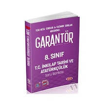 Data Yayınları 8. Sınıf Garantör T.C. İnkılap Tarihi ve