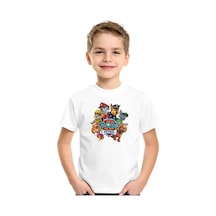 Store Paw Petrol Desen Baskılı Çocuk Siyah Ve Beyaz Tshirt Beyaz - 708012804 Beyaz