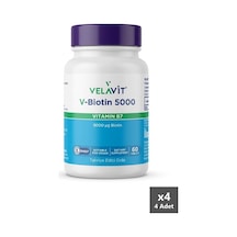 Velavit V-biotin 5000 Μg Takviye Edici Gıda X4 Adet