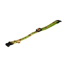 Flamingo Kedi Çiçekli Boyun Tasması Yeşil 30 CM