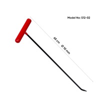 65 Cm 10 Mm Çap Özel Yapım Yassı Uçlu Çift Kıvrımlı Çubuk - S12-02
