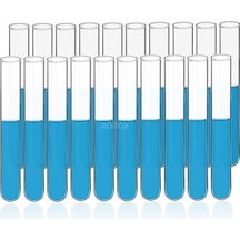 Borox Cam Deney Tüpü Test Tube 20 Adet 20 x 150 MM