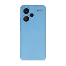 Xiaomi Redmi Note 13 Pro Plus Kılıf Nano İçi Kadife Silikon - Mavi -