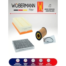 Wöbermann VW Passat 1.6 TDI Filtre Bakım Seti 2015-2018 DCX 3'lü Karbonlu