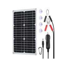 Wezone 18v 20w Güneş Paneli Seti, Usb Ve Type-c Arayüzlü, Su Geçirmez, 21.6v Açık Devre Gerilimi, Siliyon+abs Malzeme