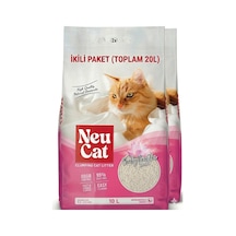 Bebek Pudralı Kedi Kumu 10 Lt 2 Adet