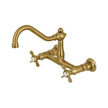 Ks3247bex 8-inç Merkezi Duvara Monte Banyo Bataryası, Fırçalanmış Pirinç Açık Bej