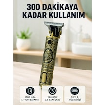 Znv Zenvia Mey İthalat Kablosuz Saç Sakal Kesme Makinesi T Tipi Metal Bıçaklı 3 Kademeli Taraklı Znv2025 Cmn 1 - 2 Saat