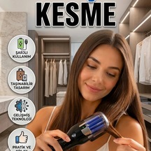 Rh-6668 Şarjlı Kablosuz Saç Kesme Makinesi Taşınabilir Erkek Bakım Cihazı