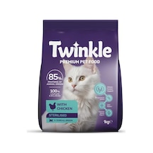 Twinkle Kedi Maması Tavuklu Yetişkin Kısırlaştırılmış Kedi Maması 1 Kg Premium Pet Food 20'li Paket