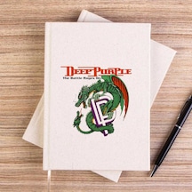 Deep Purple The Battle Rages Çizgisiz Kanvas Defter Krem