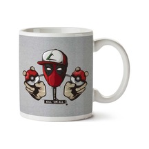 Deadpool Pokemon Kill Em All İki Tarafı Baskılı Kupa Bardak