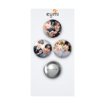 Stray Kids Kpop Grubu Han Ve Lee Know 3'lü Metal Rozet Seti 58mm İğneli Buton Çanta Yaka Rozeti Çok Renkli