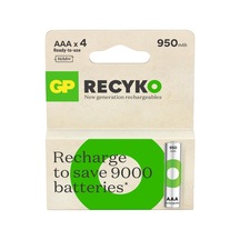 Batteries Recyko 950 Aaa İnce Kalem Ni-mh Şarjlı Pil, 1.2 Volt, 4'lü Kart