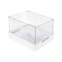 Filtreli Lambalı Cam Kaplumbağa Bahçesi 40x29x25 Cm