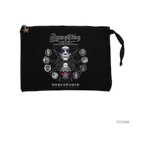 Zepplin Giyim Symphony X Underworld Siyah Clutch Astarlı Cüzdan / El Çantası Siyah