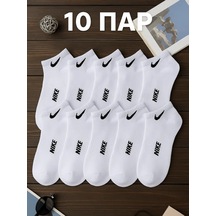 Sock Spectrum Kısa Çoraplar 10 Çift 244454568 Beyaz