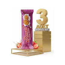 Afia Çilek Kremalı Sandviç Bisküvi 3x60 Gr
