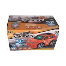 3d Müzikli Pilli Speed Car Kırmızı