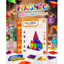 Magneo 36 Parça Magnetic Blocks