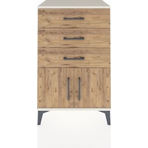 Hyperion Komodin 3 Çekmeceli 2 Kapaklı 60x44x96 Aytaşı-çam Aytaşı