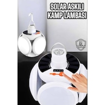 Katlanabilir Taşınabilir Kamp Lambası Işıldak Beyaz Işık Güneş Enerjili Solar Aydınlatma 11263094