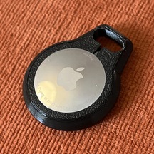 Airtag İçin Dizayn Edilmiş Kılıf Anahtarlık Keychain Siyah