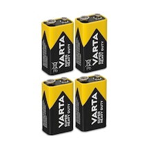 Varta Super Heavy Duty 9v Pil - 4'lü Ekonomik Paket