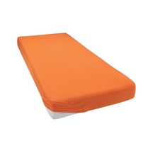 Tek Kişilik 100X200 Lastikli Penye Çarşaf- Turuncu