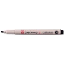 Sakura Pıgma Çizim  Kalemi Graphıc 2 Düz Kesik 0.30 MM Siyah Xsdk0