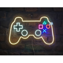 Oyuncu Konsolu Neon Led Duvar Aydınlatması Büyük