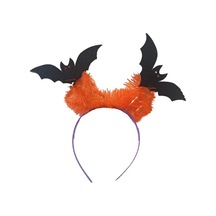 Cadılar Bayramı Halloween Turuncu Simli Mor Taçlı Yarasa Tacı