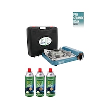 Orcamp Pro Seramik Portatif Kamp Ocağı Mavi Ck-508 + 3 Ad 227gr Gaz