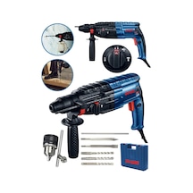 Dragro DRG-krc4200 Lacivert 4200 Çelik Şanzıman Bakir Sargili Kırıcı Delici Hilti Matkap 5 Adet Uç Yedek Mandren Uç