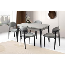 Mobilgen 4 Adet Siesta Sandalye 130+37 Kelebek Tekno kenar HG Açılabilir Masa Takımı