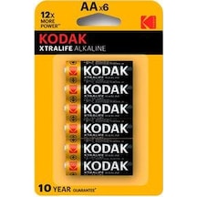 Kodak Xtralife Alkalin Blister AA Kalem Pil 4+2'li