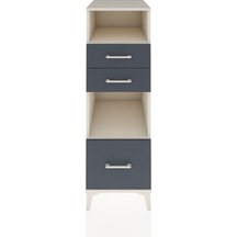 Kronos Dolap 2 Raflı 3 Çekmeceli 44x59x134 Aytaşı-antrasit Aytası