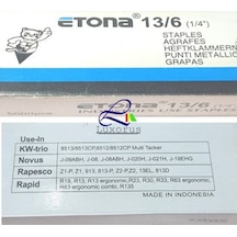 Etona Çakma Zımba Teli 13/6 MM 5000 li