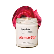 Doğal Özel Seri Kokulu Dekoratif Kavanoz Mum 210 Cc - Kırmızı Gül Esansı - Ryl Çok Renkli