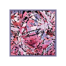 Arancia Lila 90x90 İpek Tivil Eşarp Lila Lila