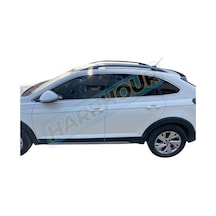 Volkswagen Taigo 2022+ Uyumlu Krom Cam Çerçevesi 12 Parça Sağ Sol Alt Üst Tam Tur Paslanmaz Çelik