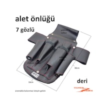 Alet Önlüğü Elektrikçi Usta Önlük Deri Pense Tornavida Kemer Çant