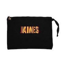 Lebron James Yazı Siyah Clutch Astarlı Cüzdan / El Çantası Siyah
